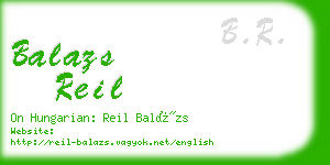 balazs reil business card